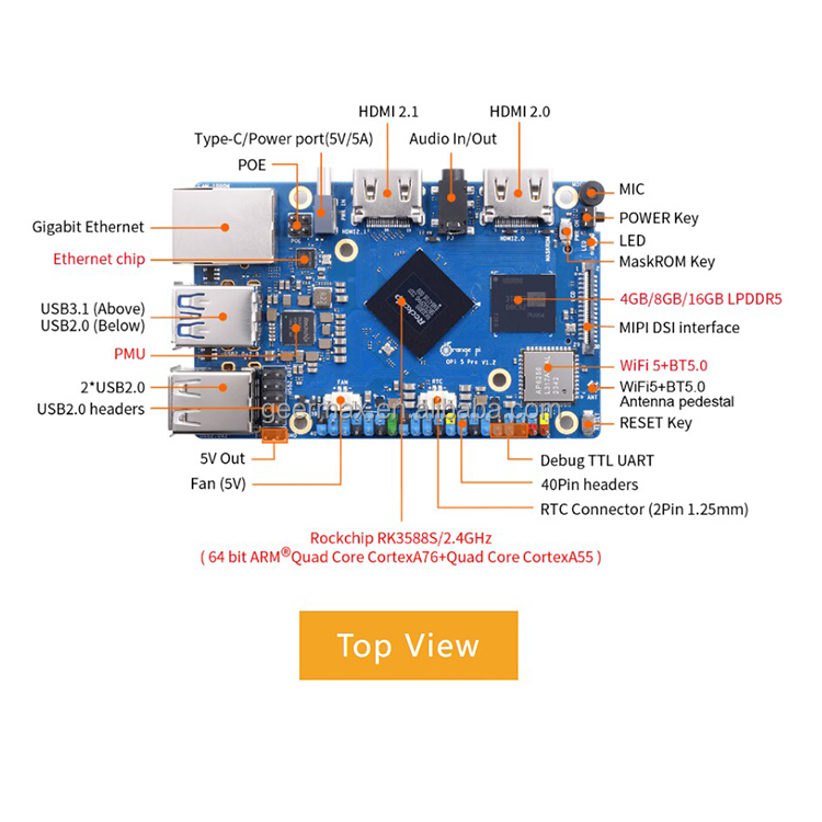 Orange Pi 5 Pro 4GB 8GB 16GB R - Orange Pi 5 Plus 16Gb review and price
